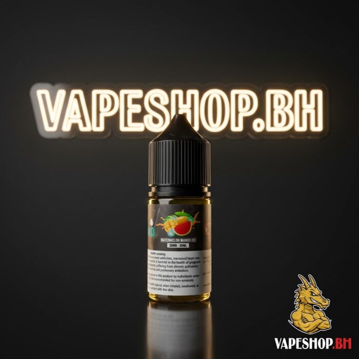 Detailed shot of trand e-liquids saltnic 30ml with vibrant hues on smooth bottle