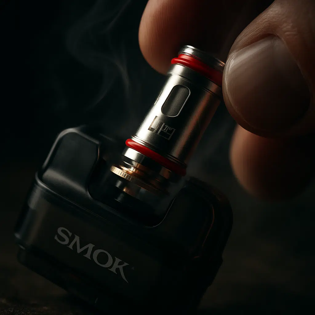 How Long Do Smok Novo 4 Coils Last? Complete Lifespan Guide 2 Installing a new smok novo 4 lp1 coil in pod for optimal lifespan
