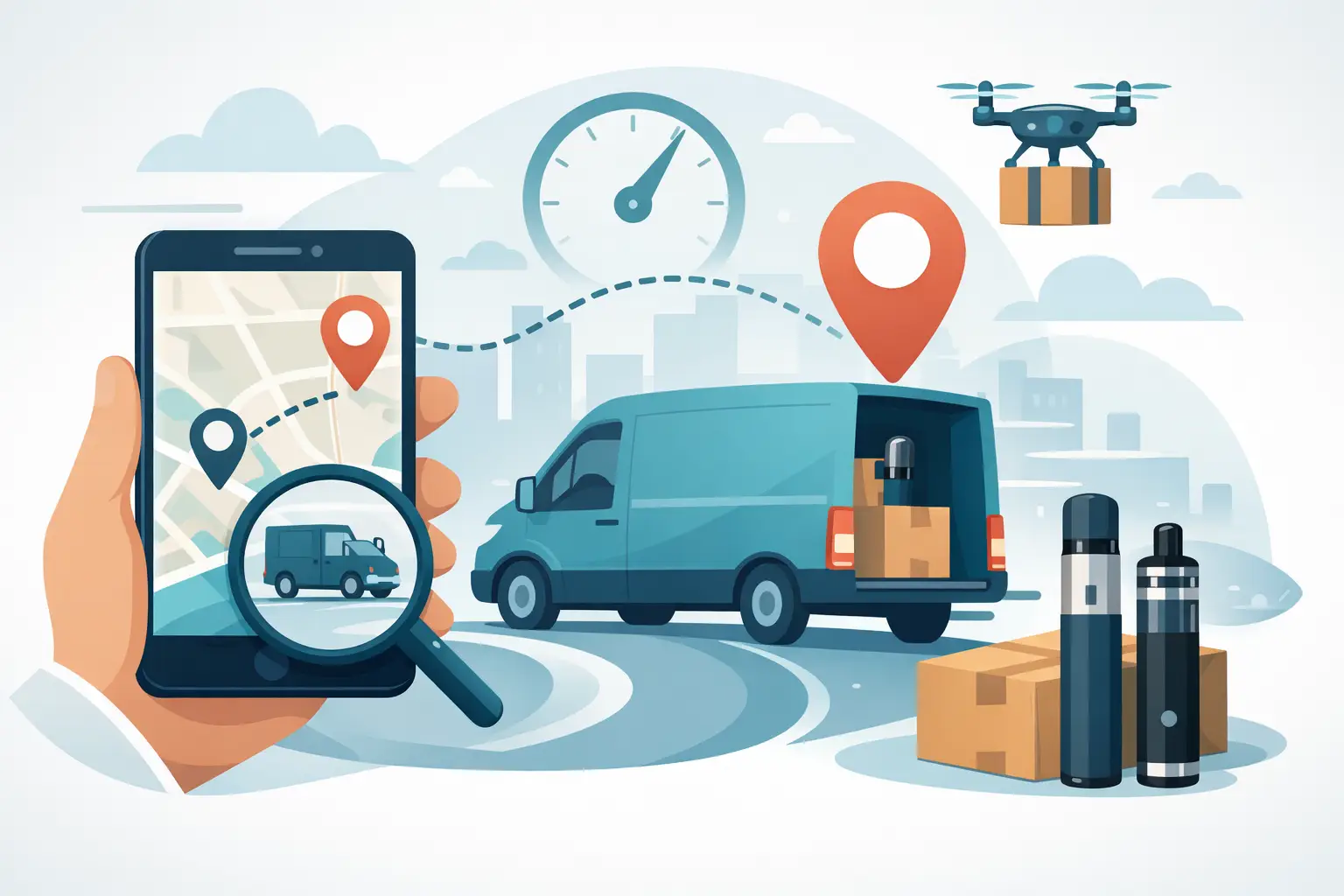 How to track vape delivery order fast