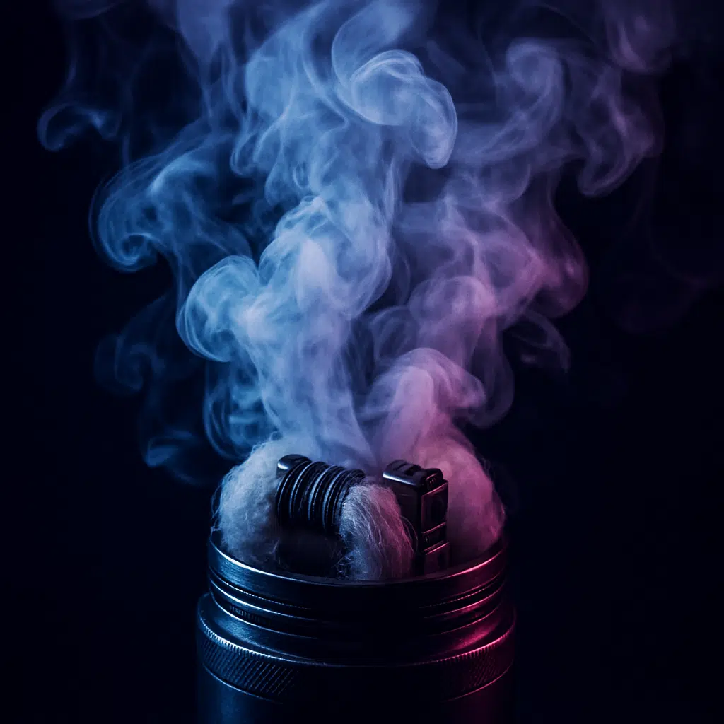 Joosy World E-Liquids Freebase: Premium Cloud Chasing E-Liquid For Bahrain Vapers 2 Joosy world freebase e-liquids dense vapor clouds from sub-ohm vaping, showcasing premium cloud chasing performance