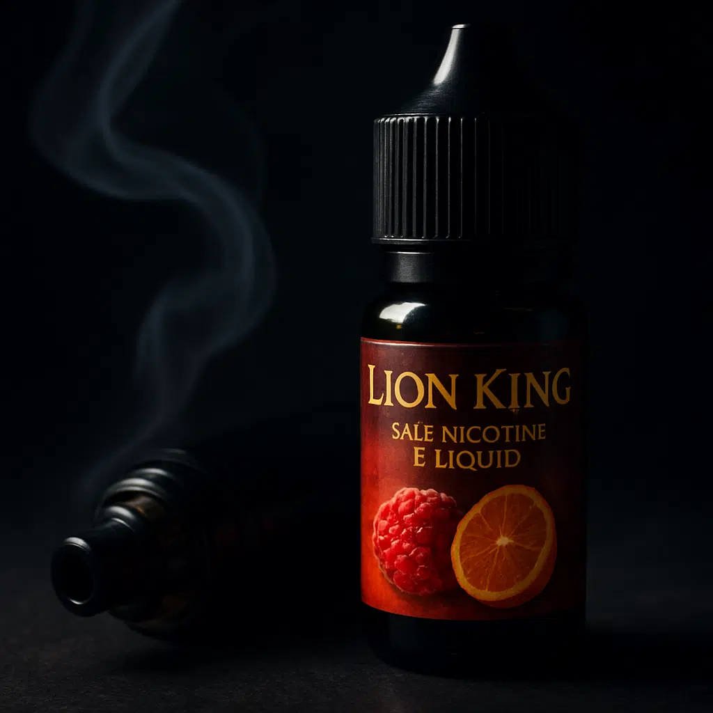 Lion King Salt Nicotine E-Liquid: Premium Flavors For Smooth Mtl Vaping In Bahrain 2 Close-up of lion king salt nicotine e-liquid premium flavors with smooth vapor for mtl vaping