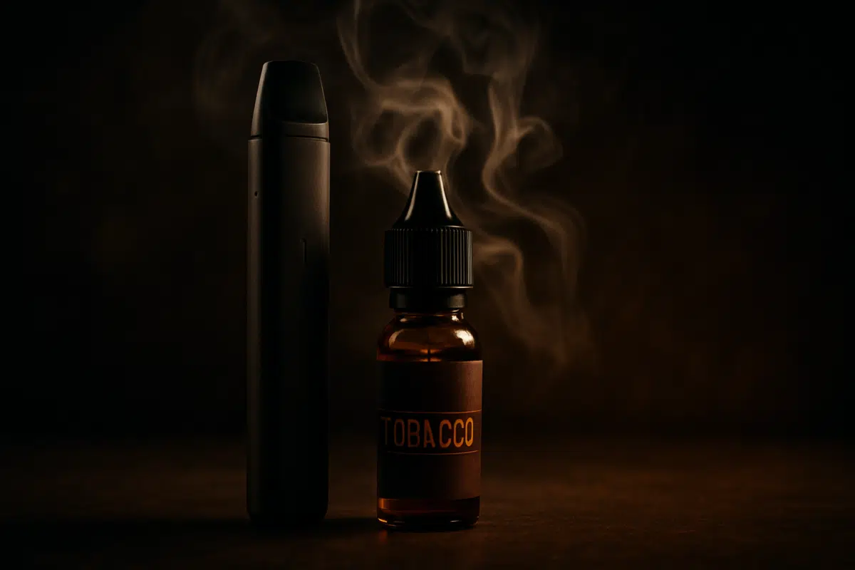 Hero image of nicotine vape device and tobacco e-liquid for Sief Bahrain reviews