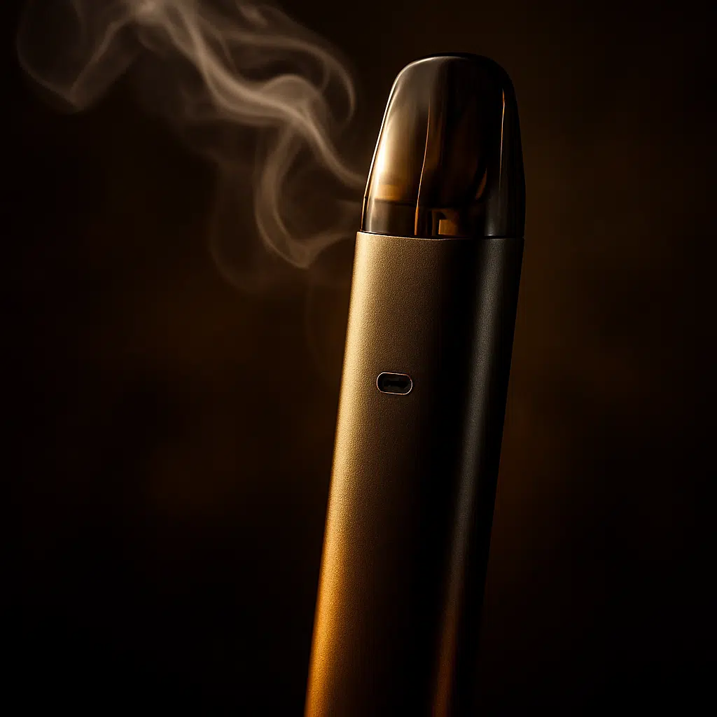 Inline image of nicotine vape pod system with vapor for bahrain vapers