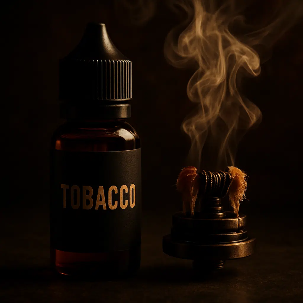 Nicotine Vapes &Amp; Tobacco Flavors Seef Bahrain 2026 3 Inline image of tobacco flavor e-liquid and vape coil in seef bahrain style