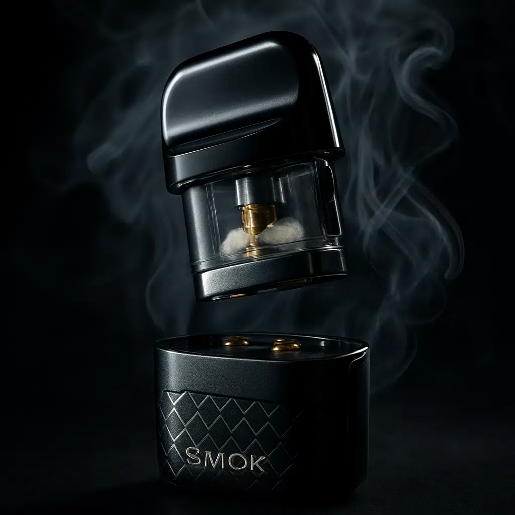 Smok Novo Replacement Pods: Complete Compatibility Guide &Amp; Maintenance Tips 3 Smok novo replacement pod snapping into compatible device, compatibility demonstration image