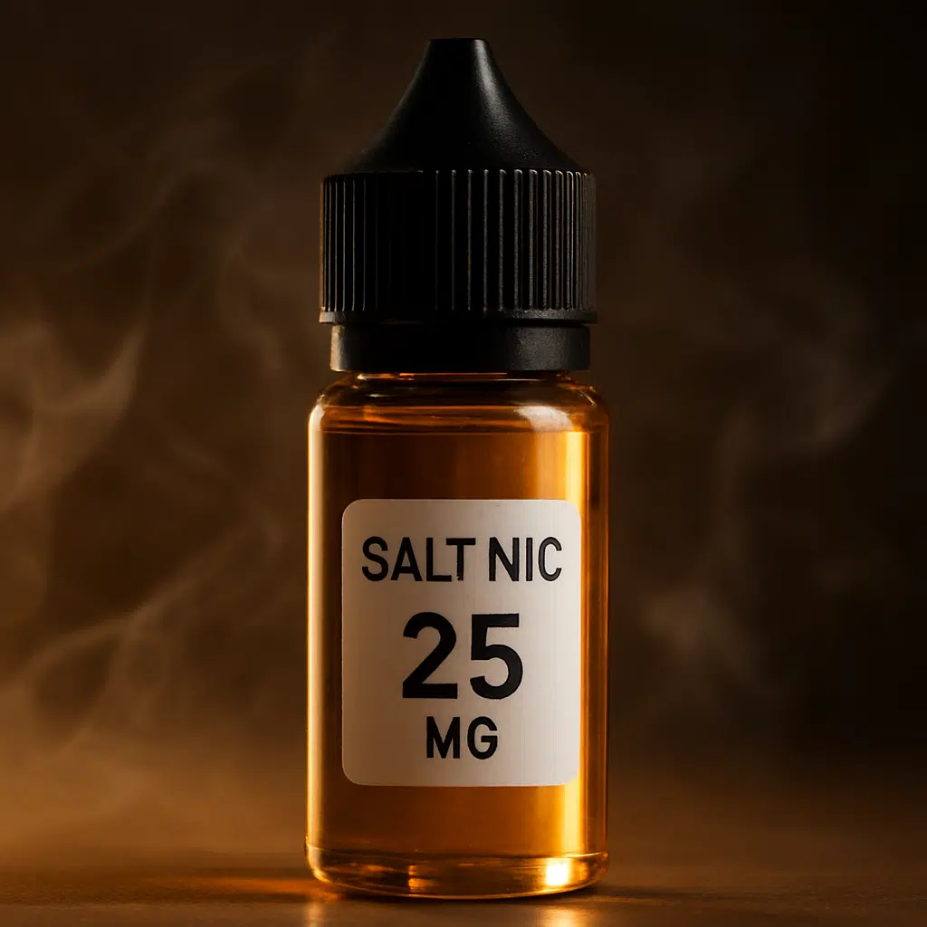 The Complete Guide To Choosing Saltnics E-Liquids In Bahrain 2 Saltnics e-liquid bottle showing nicotine strength and liquid quality detail
