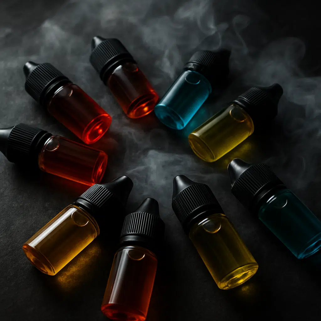 The Complete Guide To Choosing Saltnics E-Liquids In Bahrain 3 Variety of saltnics e-liquid flavors arranged to showcase color and quality differences