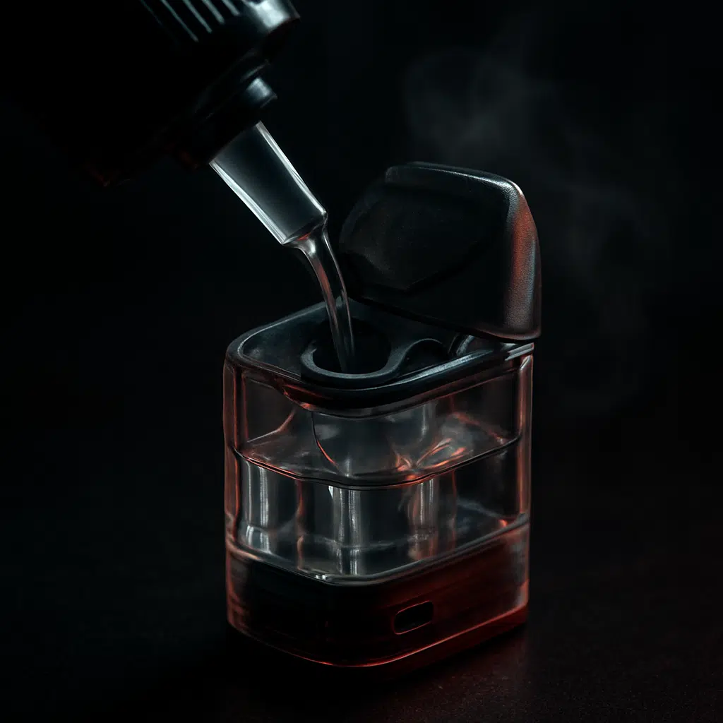 Uwell Caliburn A2S Pod Kit Review: The Ultimate Mtl Device For Salt Nic Lovers 2 Uwell caliburn a2s pod kit inline image of side-fill pod refilling process