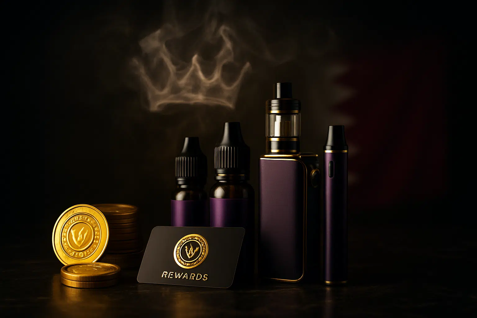 Vape membership vip rewards hero image with premium devices and discounts in bahrain