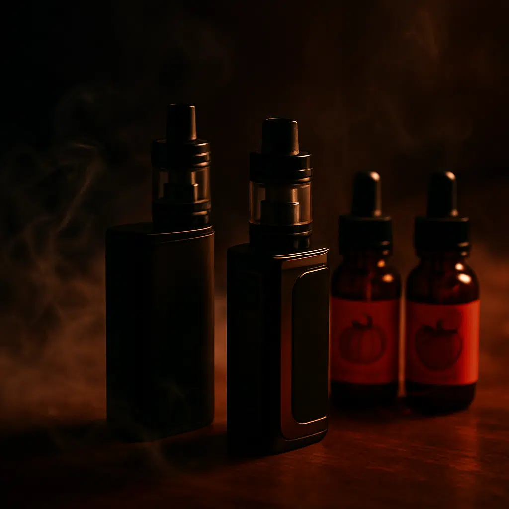 Vape Time Guide: Best Practices For Vapers In Bahrain 3 Inline image of vape setup with vapor for social activity aspect of vape time in bahrain