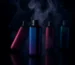 Arab Vape disposable vape devices with dramatic studio lighting and vapor effects