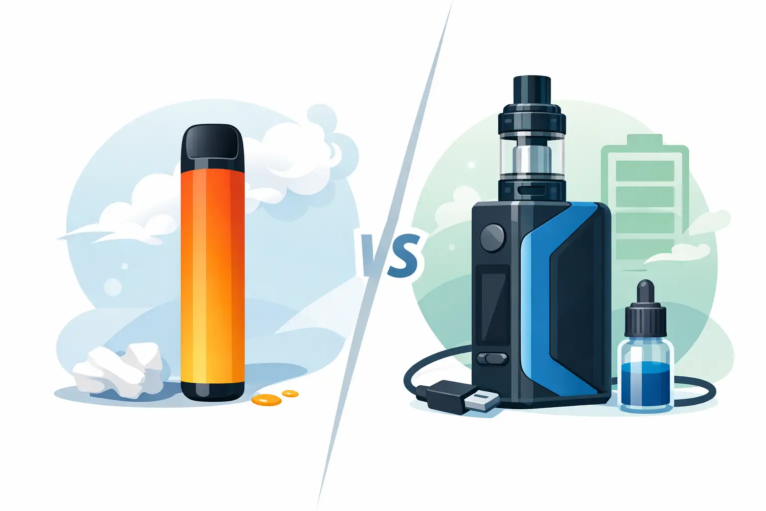 Disposable vape vs rechargeable vape
