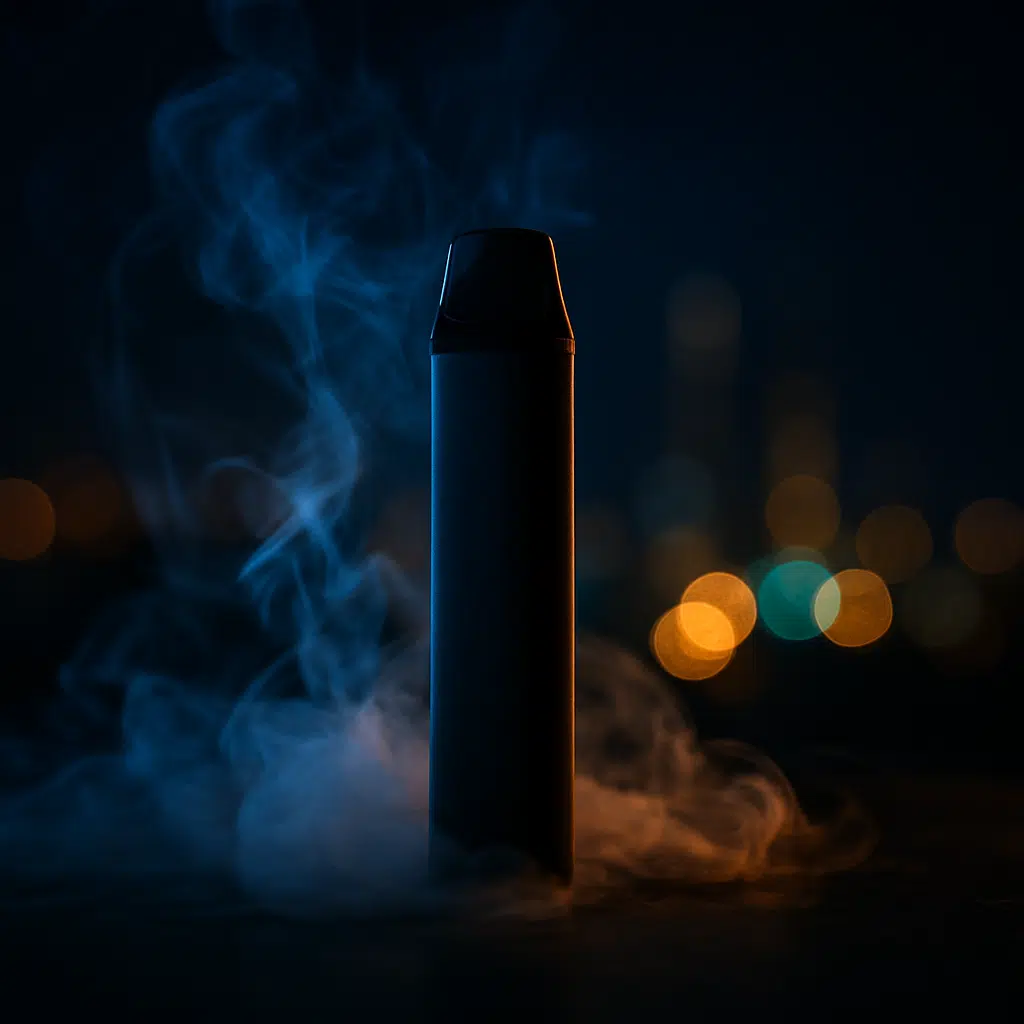 Finding Vape Shops Near You In Bahrain: Guide To Quick Access 2 Inline image of disposable vape with vapor emphasizing quick access over location in bahrain
