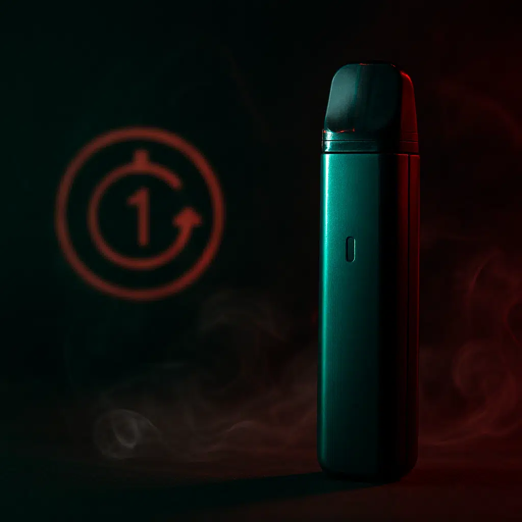 Finding Vape Shops Near You In Bahrain: Guide To Quick Access 3 Inline image of vape pod kit highlighting fast 1-hour delivery in bahrain vape shops