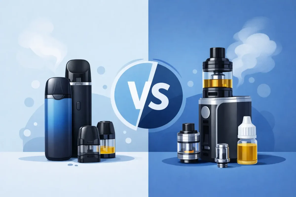 Vape Pods vs Tanks for Beginners