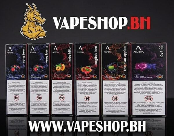 Adalya ADL 15000 Sheesha disposable vape in sleek black, 20mg, Two Apples flavor