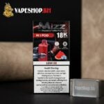 Mizz M1 Disposable Pod 18k vape, slim portable disposable pod