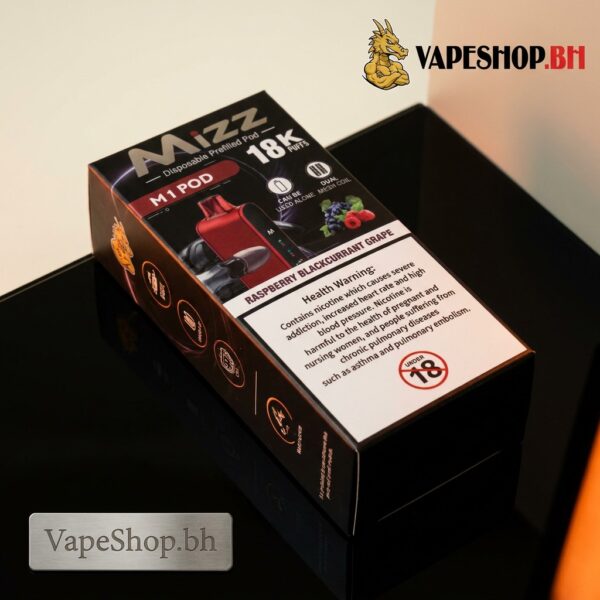 Mizz M1 Disposable Pod 18k disposable pod, sleek vape device with modern look