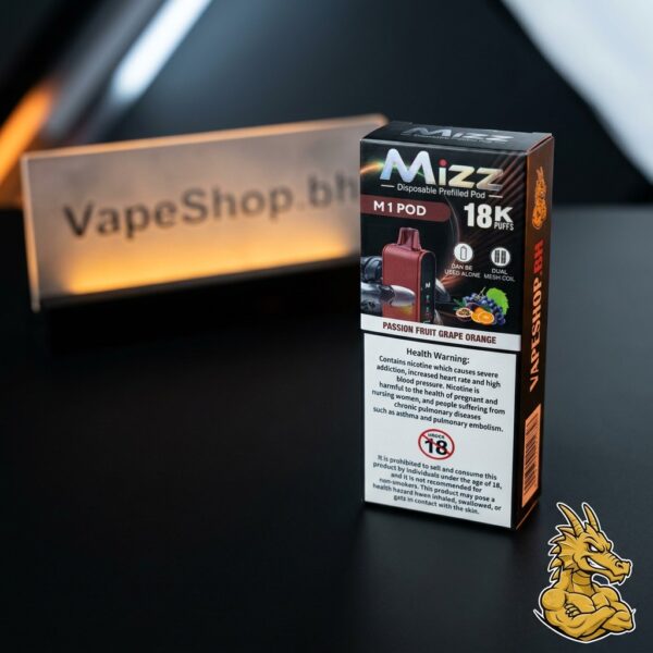 Mizz M1 Disposable Pod 18k disposable pod, Mizz vape device with clean design