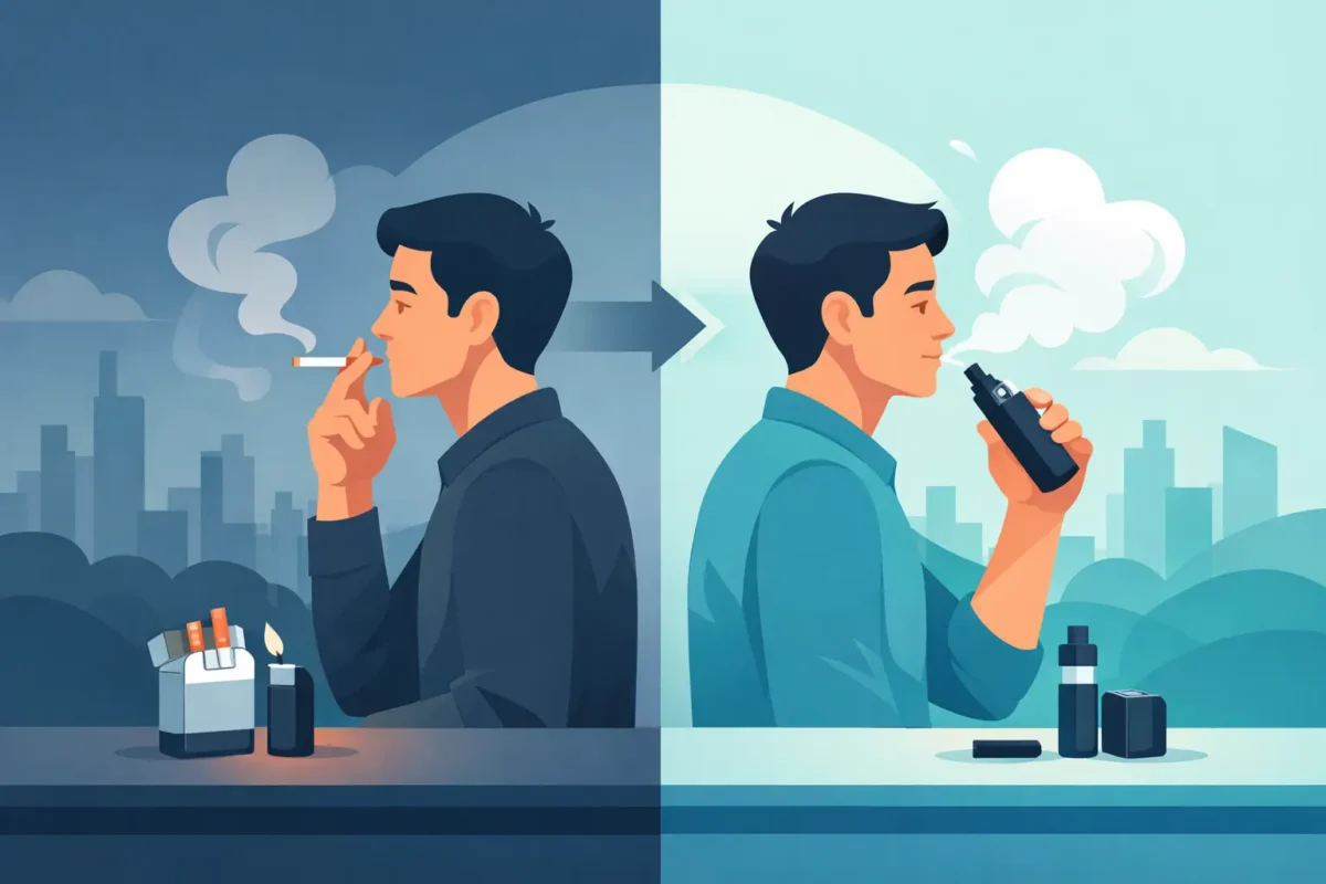 One Switching to Vaping From Cigarettes Story