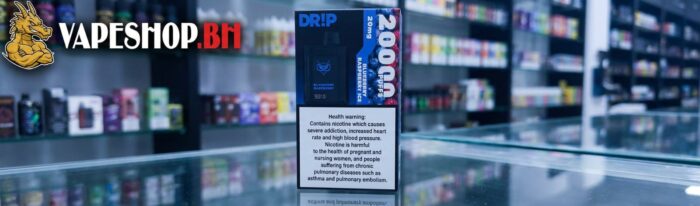 Drip disposable 20k puffs vape side view, portable disposable for bahrain