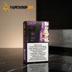 Drip Disposable 20k puffs disposable vape close-up, minimalist pocket-sized design