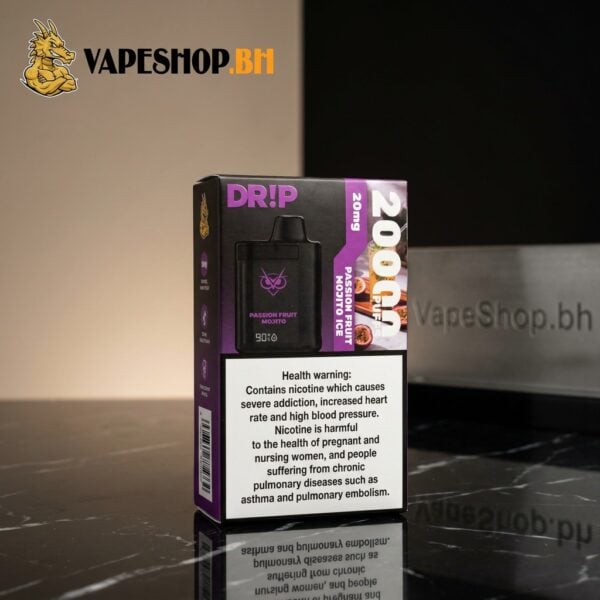 Drip Disposable 20k puffs disposable vape close-up, minimalist pocket-sized design