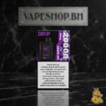 Drip Disposable 20k puffs disposable vape close detail, compact black device