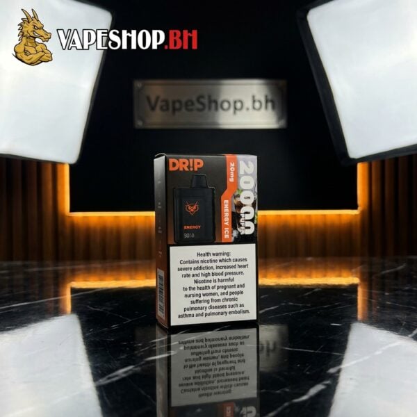 Drip Disposable 20k puffs vape product shot, sleek disposable vape for Bahrain