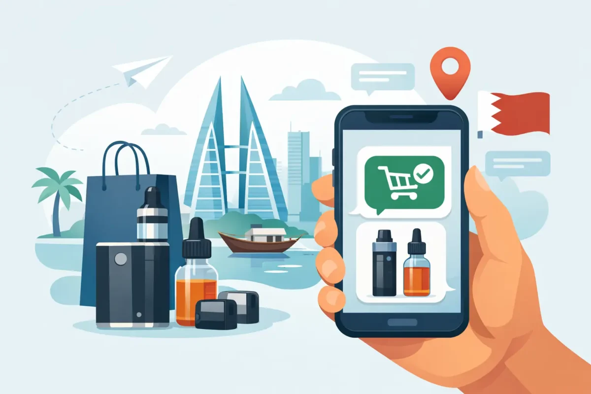 How to Order Vape on WhatsApp in Bahrain