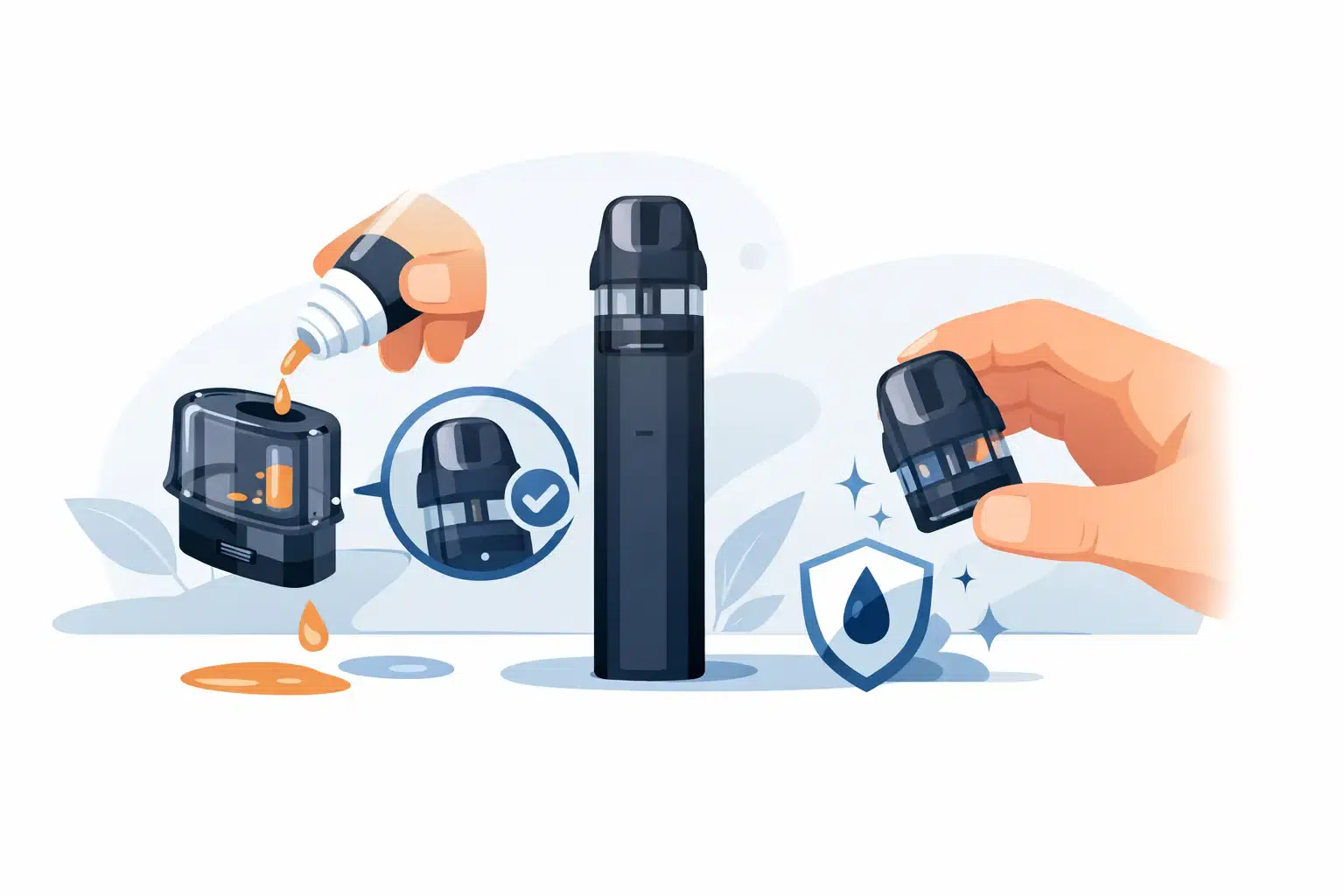 How to refill pod vape without leaks in 7 steps
