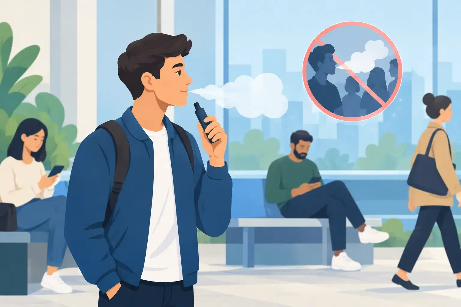 Vape etiquette guide for shared public spaces
